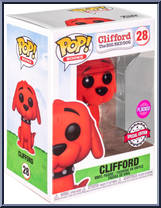 Clifford (Flocked) from Clifford the Big Red Dog - Pop! Vinyl Figures manufactured by Funko [Front]