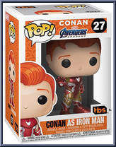 Conan as Iron Man from Conan O'Brien - Pop! Vinyl Figures manufactured by Funko [Front]