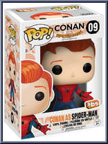 Conan as Spider-Man from Conan O'Brien - Pop! Vinyl Figures manufactured by Funko [Front]