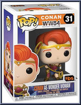 Conan as Wonder Woman from Conan O'Brien - Pop! Vinyl Figures manufactured by Funko [Front]