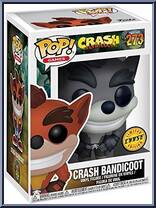 Crash Bandicoot (Black & White) (Chase) from Crash Bandicoot - Pop! Vinyl Figures manufactured by Funko [Front]