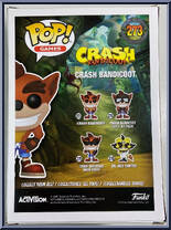 Crash Bandicoot (Flocked) from Crash Bandicoot - Pop! Vinyl Figures manufactured by Funko [Back]