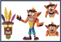 Crash Bandicoot (Aku Aku Mask) from Crash Bandicoot - Basic Series manufactured by Neca [Loose]