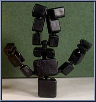 Black Cuboyd from Cuboyds - Series 1 manufactured by Banyj [Loose]