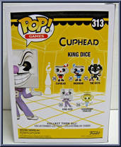King Dice (Yellow) (Chase) from Cuphead - Pop! Vinyl Figures manufactured by Funko [Back]