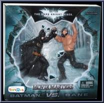 Bane (Shirtless) / Batman (Battle Damaged) from Dark Knight Rises - Movie Masters - Exclusives manufactured by Mattel [Front]