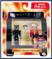 Wildcat / Flash (Golden Age) from DC Minimates - Series 4 manufactured by Diamond Select [Front]
