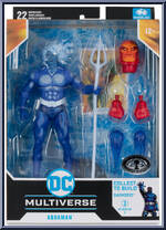 Aquaman (Blue) (Platinum Edition) from DC Multiverse - Justice League Task Force manufactured by McFarlane [Front]