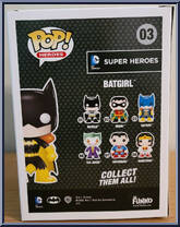Batgirl (Black) from DC Super Heroes - Pop! Vinyl Figures manufactured by Funko [Back]