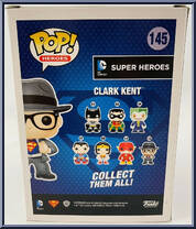 Clark Kent from DC Super Heroes - Pop! Vinyl Figures manufactured by Funko [Back]