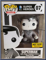 Superman (Black / White) from DC Super Heroes - Pop! Vinyl Figures manufactured by Funko [Front]