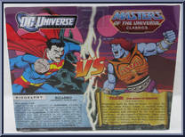 Bizarro vs. Faker from DC Universe vs Masters of the Universe - Basic Series manufactured by Mattel [Back]