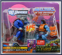 Bizarro vs. Faker from DC Universe vs Masters of the Universe - Basic Series manufactured by Mattel [Front]