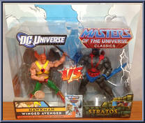 Hawkman vs. Stratos from DC Universe vs Masters of the Universe - Basic Series manufactured by Mattel [Front]