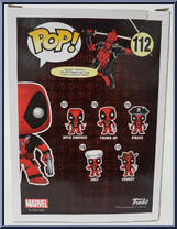 Deadpool (Centers Up) (Red) from Deadpool - Pop! Vinyl Figures manufactured by Funko [Back]