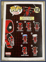 Deadpool (Centers Up) (White) from Deadpool - Pop! Vinyl Figures manufactured by Funko [Back]