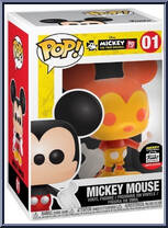 Mickey Mouse (Orange) from Disney - Mickey True Original Pop! manufactured by Funko [Front]