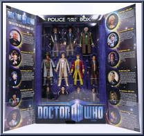 Eleven Doctors 5" Figure Set from Doctor Who - Box Sets manufactured by Character Options [Front]