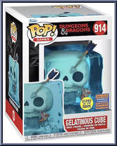 Gelatinous Cube (Blue) (Glows In The Dark) from Dungeons & Dragons - Pop! Vinyl Figures manufactured by Funko [Front]