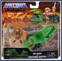 He-Man and Ground Ripper from Eternia Minis - Vehicles manufactured by Mattel [Front]