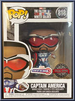 Captain America (Sam Wilson) from Falcon and the Winter Soldier - Pop! Vinyl Figures manufactured by Funko [Front]