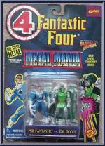Mr. Fantastic vs. Dr. Doom from Fantastic Four - Metal Mania manufactured by Toy Biz [Front]