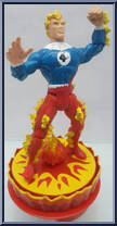 Human Torch (Johnny Storm) from Fantastic Four - Series 4 manufactured by Toy Biz [Loose]