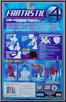 Human Torch (Flame-On) from Fantastic Four - Movie - Series 1 manufactured by Toy Biz [Back]