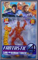 Human Torch (Flame-On) from Fantastic Four - Movie - Series 1 manufactured by Toy Biz [Front]