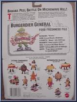 Burgerdier General from Food Fighters - Kitchen Commandos manufactured by Mattel [Back]