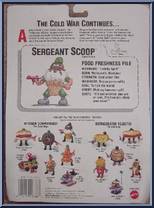 Sergeant Scoop from Food Fighters - Kitchen Commandos manufactured by Mattel [Back]
