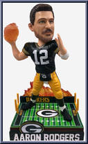 Aaron Rodgers (Green Bay Packers) (On Fire) from Football - Player Bobbles manufactured by Foco [Loose]
