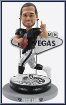 Derek Carr (Las Vegas Raiders) (Welcome Sign) from Football - Player Bobbles manufactured by Foco [Loose]