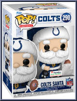 Colts Santa from Football - Holiday Pop! manufactured by Funko [Front]