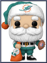 Dolphins Santa from Football - Holiday Pop! manufactured by Funko [Loose]