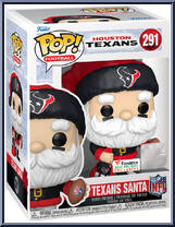 Texans Santa from Football - Holiday Pop! manufactured by Funko [Front]