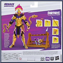 Menace (Undefeated) from Fortnite - Victory Royale manufactured by Hasbro [Back]