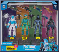 Squad Mode (Trog / Moisty Merman / Omen / Ravage) from Fortnite - Squad Modes manufactured by Jazwares [Front]