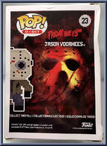 Jason Voorhees (White Mask) (8-Bit) from Friday the 13th - Pop! Vinyl Figures manufactured by Funko [Back]