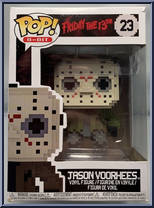 Jason Voorhees (White Mask) (8-Bit) from Friday the 13th - Pop! Vinyl Figures manufactured by Funko [Front]