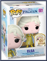 Elsa (Gold with Pin) from Frozen - Pop! Vinyl Figures manufactured by Funko [Front]
