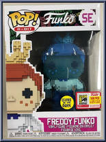 Freddy Funko (8-Bit / Blue Glow) from Funko - Pop! Vinyl Figures manufactured by Funko [Front]