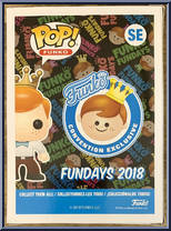 Freddy Funko (Blue Chrome) from Funko - Pop! Vinyl Figures manufactured by Funko [Back]