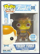 Freddy Funko (Silver / Gold Robot) from Funko - Pop! Vinyl Figures manufactured by Funko [Front]