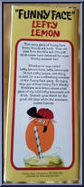 Lefty Lemon (Glow in the Dark) from Funny Face - Wacky Wobblers manufactured by Funko [Back]