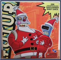 Santa Bender / Santa Claus from Futurama - Exclusives manufactured by Toynami [Front]