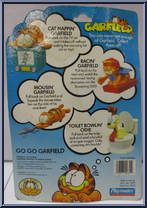Toilet Bowlin' Odie from Garfield - Go Go Garfield manufactured by Playmates [Back]