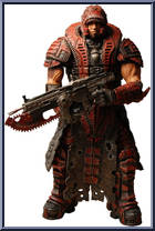 Dominic Santiago (Theron Disguise) from Gears of War - Series 4 manufactured by Neca [Loose]