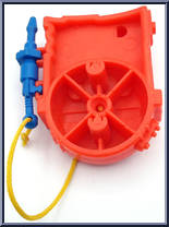 Slimer with Proton Pack from Ghostbusters - The Real - Super Fright Features manufactured by Kenner [Loose]