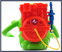 Slimer with Proton Pack from Ghostbusters - The Real - Super Fright Features manufactured by Kenner [Loose]